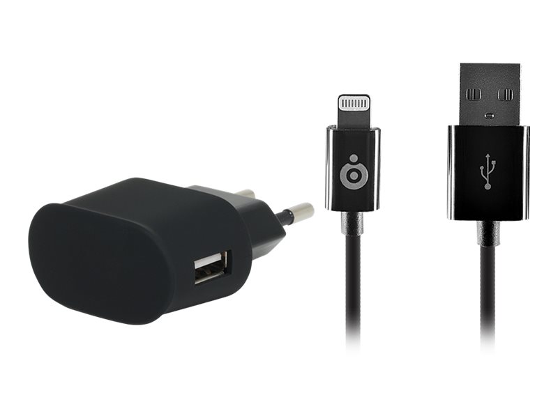 BigBen - chargeur secteur pour iphone 5 - 1 USB + 1 câble de charge - noir
