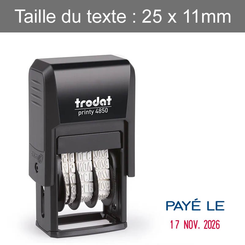 Trodat - Tampon Dateur Printy 4850 - 