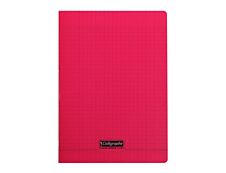 Calligraphe 8000 - Cahier polypro A4 (21x29,7 cm) - 96 pages - grands carreaux (Seyes) - rouge
