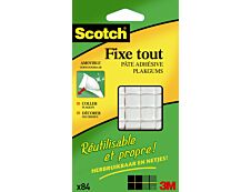 Scotch Fixetout - Pâte adhésive : pack de 84 carrés