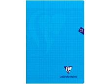 Clairefontaine Mimesys - Cahier polypro A4 (21x29,7 cm) - 96 pages - grands carreaux (Seyes) - bleu