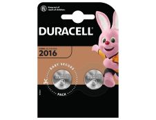 DURACELL CR2016 - 2 piles boutons - 3V