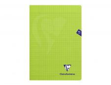 Clairefontaine Mimesys - Cahier polypro A4 (21x29,7 cm) - 96 pages - grands carreaux (Seyes) - vert