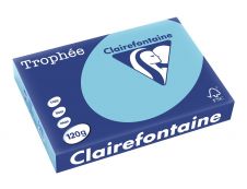Clairefontaine Trophée - Papier couleur - A4 (210 x 297 mm) - 120 g/m² - 250 feuilles - bleu alizé