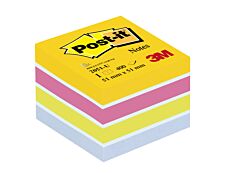 Post-it - Mini Bloc Cube Energie - couleurs assorties - 400 feuilles - 51 x 51 mm
