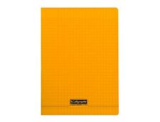 Calligraphe 8000 - Cahier polypro A4 (21x29,7 cm) - 96 pages - grands carreaux (Seyes) - orange