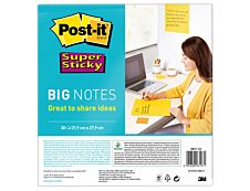 Post-it - Big Notes Super Sticky - jaune - bloc de 30 feuilles