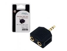 MCL Samar - adaptateur audio/stéréo JACK 3.5 (M) vers 2 prises JACK 3.5 (F) - haute qualité