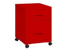 Caisson mobile - 2 tiroirs - rouge