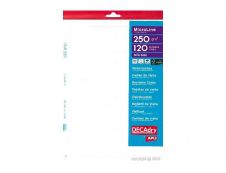 Apli DECAdry - Papier pour 120 cartes de visite 85 x 54 mm - 250 g/m² - 12 feuilles