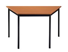 Table modulaire trapezoïdale - L120 x H60 x P60 cm - imitation merisier