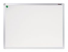 DAHLE - Tableau blanc émaillé 100 x 200 cm - magnétique - cadre alu renforcé