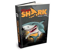 Agenda Shark gris - 1 jour par page - 12,5 x 17,5 cm - Bouchut