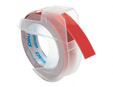 Dymo - Ruban d'étiquettes auto-adhésives 3D - 1 rouleau (9 mm x 3 m) - fond rouge
