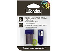 Wonday - Étui de 12 mines de compas + taille mine