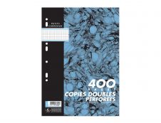 Cambridge - 400 copies doubles A4 - petits carreaux - perforées
