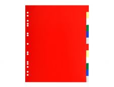 Exacompta - Intercalaire 12 positions - A4 Maxi - polypropylène coloré