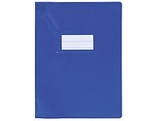 Oxford Strong Line - Protège cahier sans rabat - 24 x 32 cm - bleu opaque
