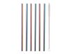 Little Balance - 6 Pailles inox arc-en-ciel - 26 cm - avec goupillon de nettoyage