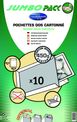La Couronne - 10 Pochettes blanches dos carton - C4 229 x 324 mm - bande auto-adhésive