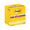 Lot de 12 blocs Z-Notes Post-it® Super Sticky, Jaune Canari, 76 mm x 127 mm, 90 Feuilles/Bloc 100% PEFC