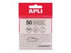Apli - Notes adhésives - 50 feuilles - 75 x 75 mm - transparentes