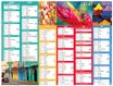 Oberthur - Calendrier Color story - 6 mois par page - 430 x 335 mm - daté