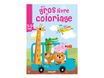Mon Gros Livre De Coloriage - Autobus bleu et animaux