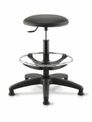 Siege technique TECNIK TC10 - tabouret assis-debout - hauteur réglable jusqu'à 80 cm - repose-pieds réglable - noir