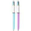 BIC 4 Couleurs FUN - Stylo à bille 4 couleurs