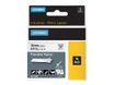Dymo - Ruban d'étiquettes nylon flexible auto-adhésives - (19 mm x 3,5 m) - fond blanc écriture noire