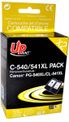 Cartouche remanufacturée Canon PG-540XL/CL-541XL - pack de 2 - noir, cyan, magenta, jaune - Uprint