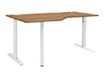 Bureau compact 90° à gauche YES ! - 160 cm - Pieds ajustables blancs - Blanc