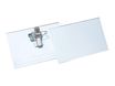 Durable - 25 Porte-badges de nom à pince combi (épingle + pince croco) - 54 x 90 mm