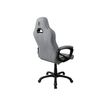 850009447265-Fauteuil de bureau ENZO - accoudoirs fixes - appuie-tête intégré - gris clair-Arrière-5