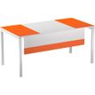 3660141251517-Voile de fond pour bureau EASYDESK L160cm - Blanc/orange--0