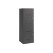 Classeur 4 tiroirs pour dossiers suspendus - 125,6 x 40 x 40 cm - anthracite