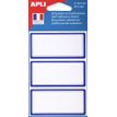 Apli Agipa - 24 Étiquettes scolaires cadre bleu - 34 x 75 mm - réf 111951