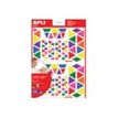 Apli - 720 gommettes triangles - coloris assortis