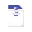 3020122170006-Oxford - Fiches Bristol - A4 - 21  x 29,7 cm - Non perforées - Blanc - Uni - Pack de 100-P_217000_2-1