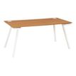 Bureau - SUNDAY - noyer - L 140 cm - pieds trapèze