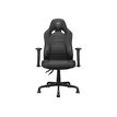 4710483775178-Fauteuil gamer FUSION S Black - accoudoirs réglables - appui-tête intégré - noir-Avant-2