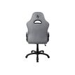 850009447265-Fauteuil de bureau ENZO - accoudoirs fixes - appuie-tête intégré - gris clair-Arrière-4