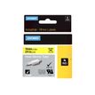0071701180582-DYMO Rhino tubes thermorétractables - Polyoléfine - noir sur jaune - rouleau (1,9 cm x 1-P_300023883_5-0