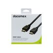 3548381990444-DACOMEX - High speed - câble HDMI avec Ethernet - HDMI mâle pour HDMI mâle - 1 m - triple blindage - noir -P_300053470_5-1
