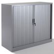 0403000553413-Armoire basse monobloc à rideaux - 105x120x45cm - gris-P_300055341_1-0