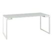 3483600202147-Bureau SUNDAY - 160 cm - Pieds cadre - Verre-Angle gauche-0