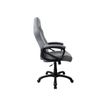 850009447265-Fauteuil de bureau ENZO - accoudoirs fixes - appuie-tête intégré - gris clair-Gauche-6