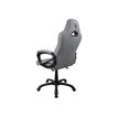 850009447265-Fauteuil de bureau ENZO - accoudoirs fixes - appuie-tête intégré - gris clair-Arrière-3