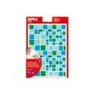 8410782135289-Apli - 6 feuilles gommettes carrées - bleu / vert-Avant-0